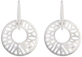 Thumbnail for your product : Breuning Sterling Silver Laser Cut White Sapphire Earrings