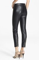 Thumbnail for your product : RED Valentino Perforated Leather Ankle Pants