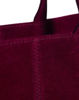 Thumbnail for your product : ASOS Leather Tote Bag With Embossed Snake Panel
