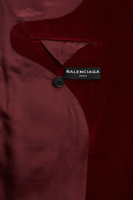 Balenciaga Men's Velvet Double-Breasted Sportcoat