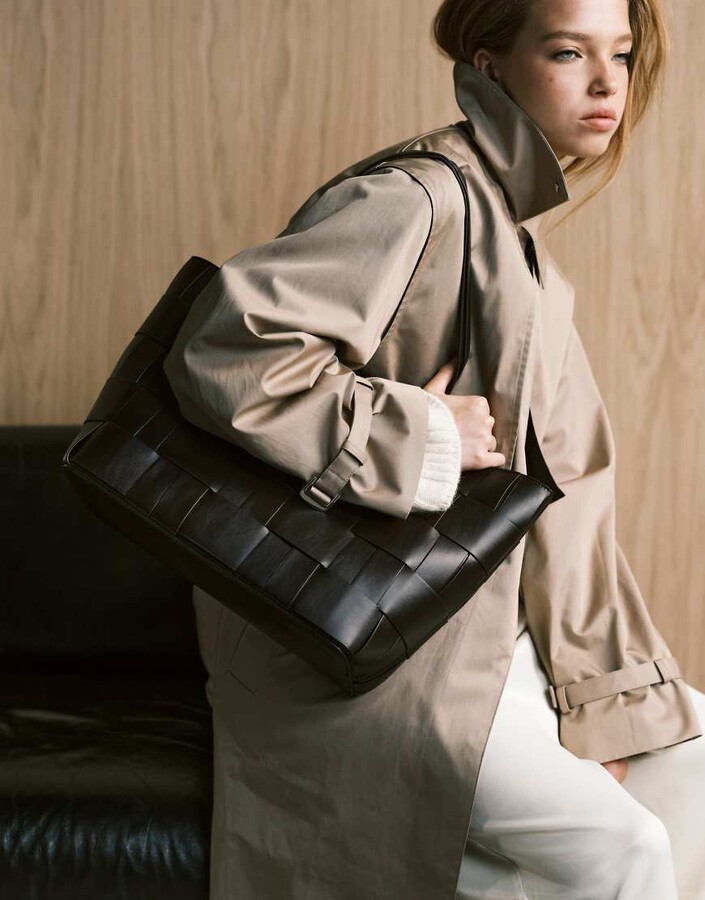 Asos Design Black Tote Bag Topshop Topshop Large Quilted Tote Bag