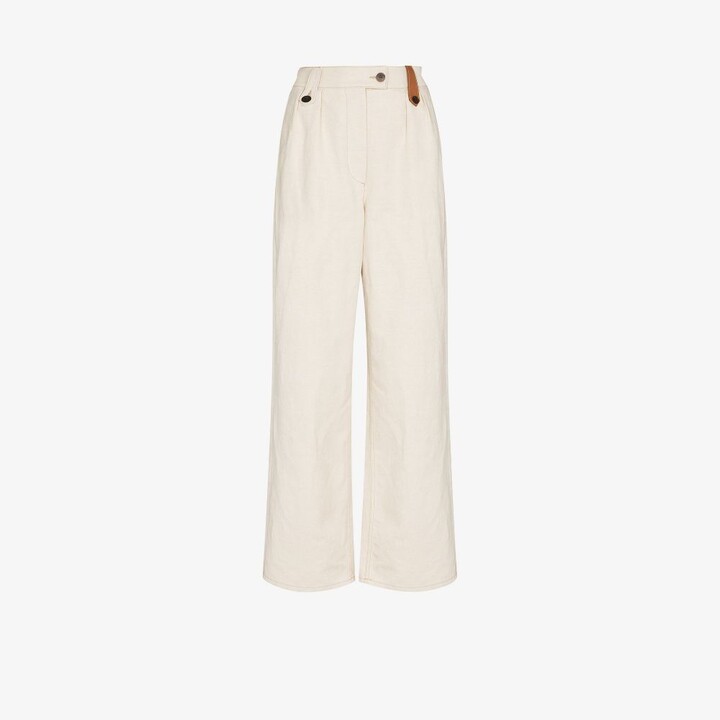 Loewe Women's Wide-Leg Pants | Shop the world's largest collection 