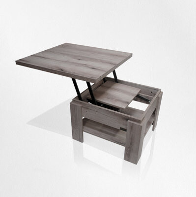 Gracie Oaks Lift-Top Coffee Table Seats 8-10 People Laminate Finish