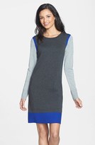 Thumbnail for your product : Eliza J Colorblock Sweater Dress (Regular & Petite)