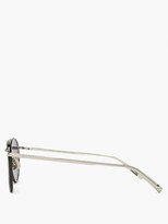 Thumbnail for your product : Garrett Leight X Rimowa Round Metal And Acetate Sunglasses - Black