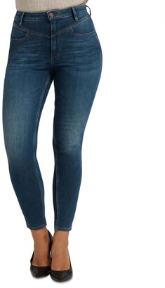 GUESS Super High Front-Yoke Skinny Jeans - ShopStyle