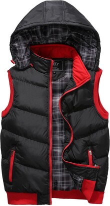 Generic New Winter Vest Reversible Hooded Sleeveless Jackets Men's