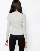 Thumbnail for your product : ASOS Jumper In Rib With Crew Neck