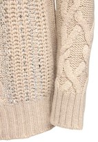 Thumbnail for your product : Ermanno Scervino Crystal Embellished Knit V Neck Sweater