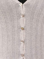 Thumbnail for your product : Pink Memories metallic ribbed-knit cardigan