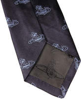 Thumbnail for your product : Vivienne Westwood Tie - Scribble Orb Dark Blue