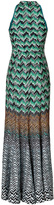 Thumbnail for your product : Missoni Metallic Mixed Knit Maxi-Dress Gr. 36