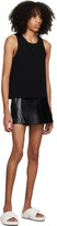 Thumbnail for your product : ALTU Black Buckle Leather Skirt