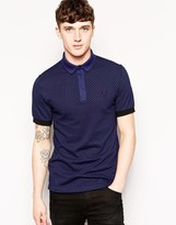 Thumbnail for your product : Frank Wright Fred Perry Laurel Wreath Polo Shirt with Polka Dot