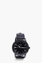 Thumbnail for your product : boohoo NEW Mens Smart Black Watch in Black size One Size