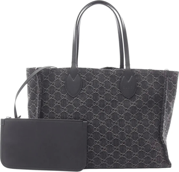 Gucci Pre-Owned 2016-2025 Large GG Denim Ophidia tote bag