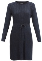 Thumbnail for your product : A.P.C. Camilla Drawstring Lurex Ribbed Dress - Black