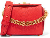 Alexander McQueen - Box Bag 16 Small Python Shoulder Bag - Red
