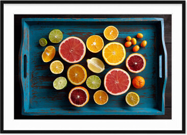 Robin Riley Photography Sliced Citrus - Picture Frame Photograph on Paper