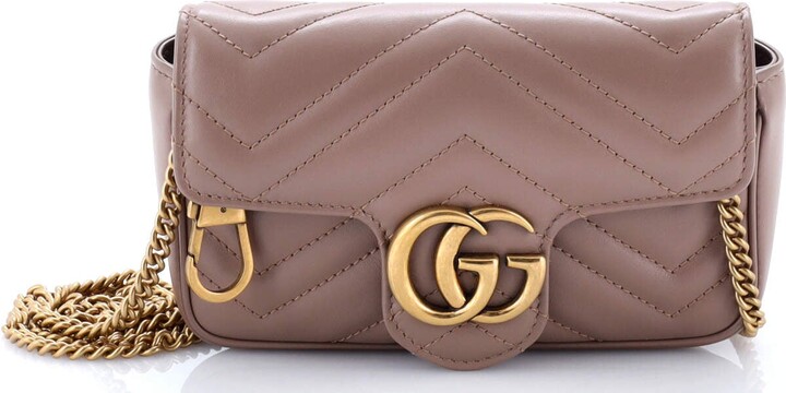 Gucci GG Marmont Flap Bag Matelasse Leather Super Mini