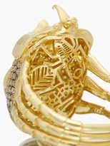 Thumbnail for your product : Daniela Villegas Astraios Diamond, 18kt Gold & Chrysoberyl Ring - Gold