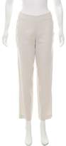 Thumbnail for your product : Donna Karan High-Rise Straight-Leg Pants w/ Tags white High-Rise Straight-Leg Pants w/ Tags