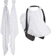 Thumbnail for your product : Bebe Au Lait 2-Pack Muslin Swaddling Cloths & Car Seat Cover Set