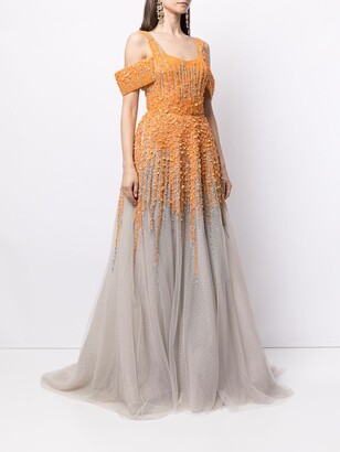 Saiid Kobeisy Sequin-Embellished Tulle Gown