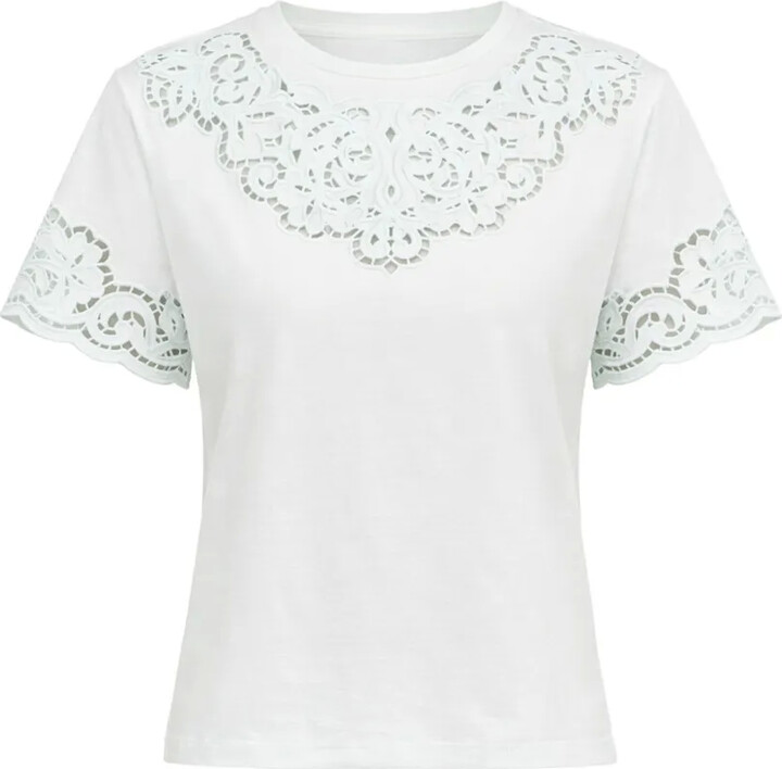 Twin-Set lace details T-shirt