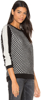Thumbnail for your product : Shae Crew Neck Sweater in Black & White