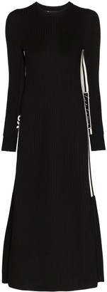 Y-3 3-Stripe Tech Knit Midi Dress
