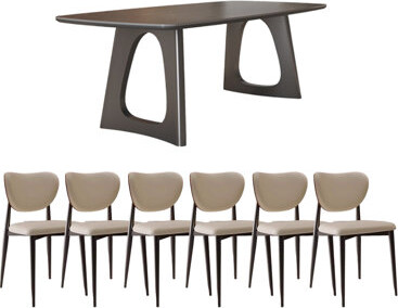 ZKuylo Modern minimalist sintered stone dining table sets