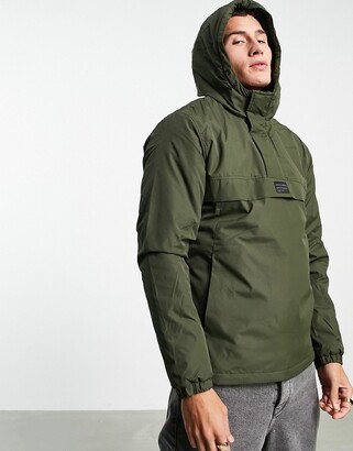 Jack and Jones Originals pullover jacket in khaki - ShopStyle Outerwear