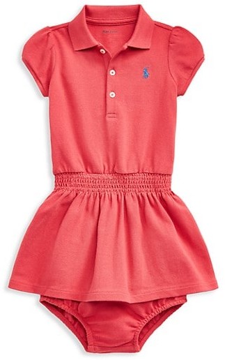 red polo dress for baby girl