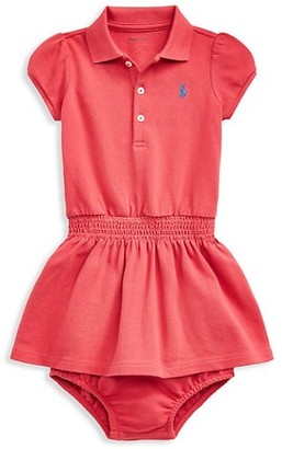 red polo dress for baby girl