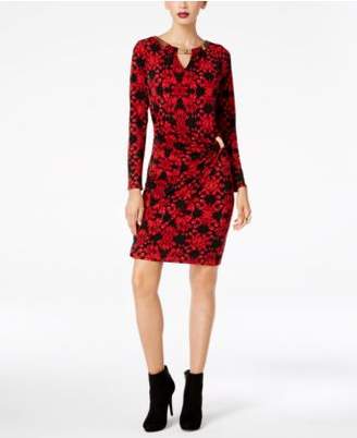 Thalia Sodi Embellished Faux-Wrap Dress, Created for Macy's