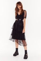 nasty gal black mesh dress