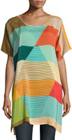 Thumbnail for your product : Johnny Was Kiltic Printed High-Slit Tunic, Multicolor, Plus Size