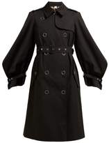 Thumbnail for your product : Burberry Double-breasted Cotton-gabardine Trench Coat - Womens - Black