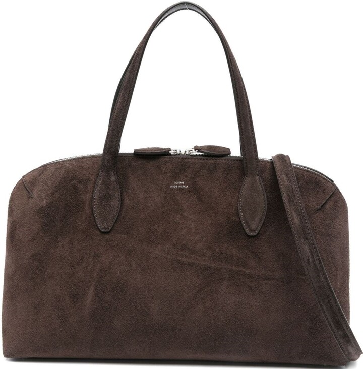 Totême Suede Leather Tote Bag