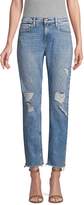 Thumbnail for your product : Hudson Jessi Distressed Cropped Boyfriend Jeans
