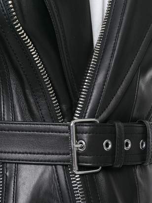 Alexander McQueen belted biker jacket