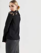 Thumbnail for your product : Lipsy lace insert shoulder blouse