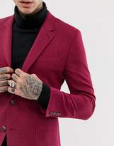 Thumbnail for your product : Hatch Asos Design ASOS DESIGN skinny blazer in pink cross