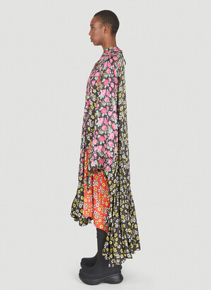 Balenciaga Patched Floral Dress in Pink - ShopStyle