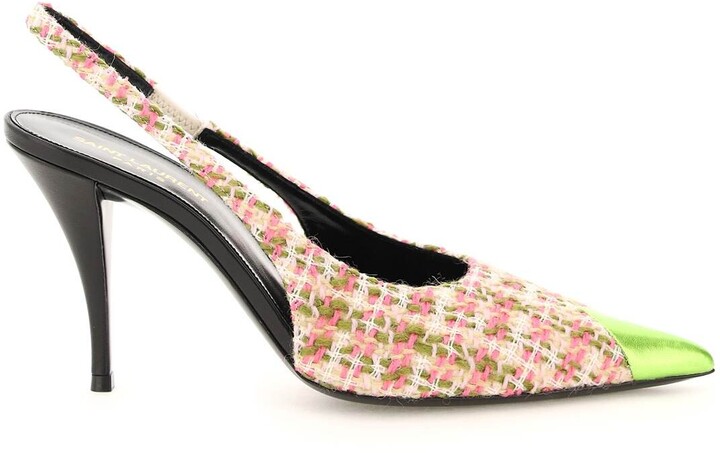 fuchsia slingback shoes