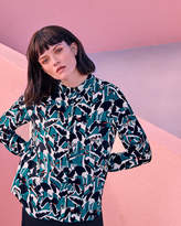 Thumbnail for your product : Ted Baker ELBERA Crane print silk shirt