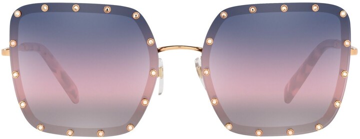 Kaptajn brie Engager Civic Valentino Studded Sunglasses | Shop the world's largest collection of  fashion | ShopStyle