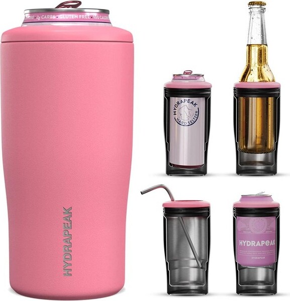 Hydrapeak 4-in-1 Insulated Bottle and Can Cooler Stainless Steel