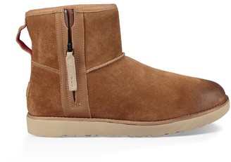 UGG Classic Mini Zip Ankle Boots in Waterproof Suede